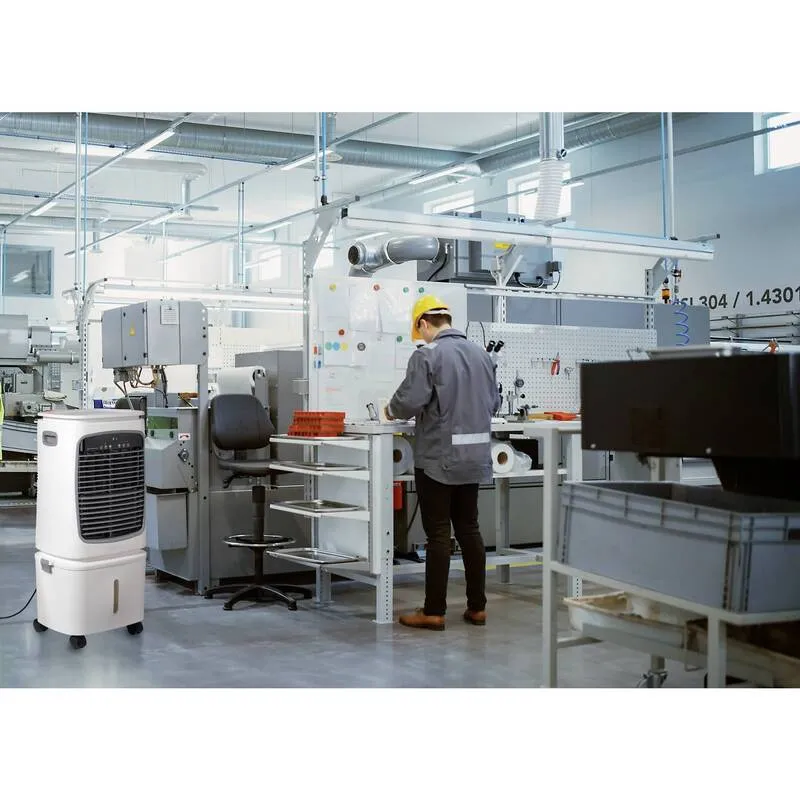 B-Ware Sygonix Luftkühler 80W Klimagerät Ventilator mit Fernbedienung Timer Weiß Kühler