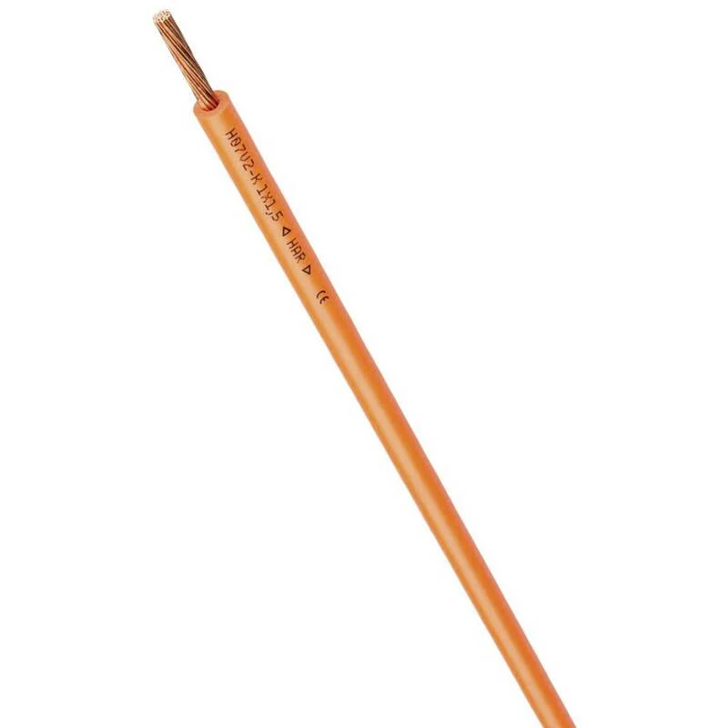 B-Ware LAPP Einzelader Kabel H07V2-K 1x10mm² orange 100m für Elektrotechnik Anwendungen