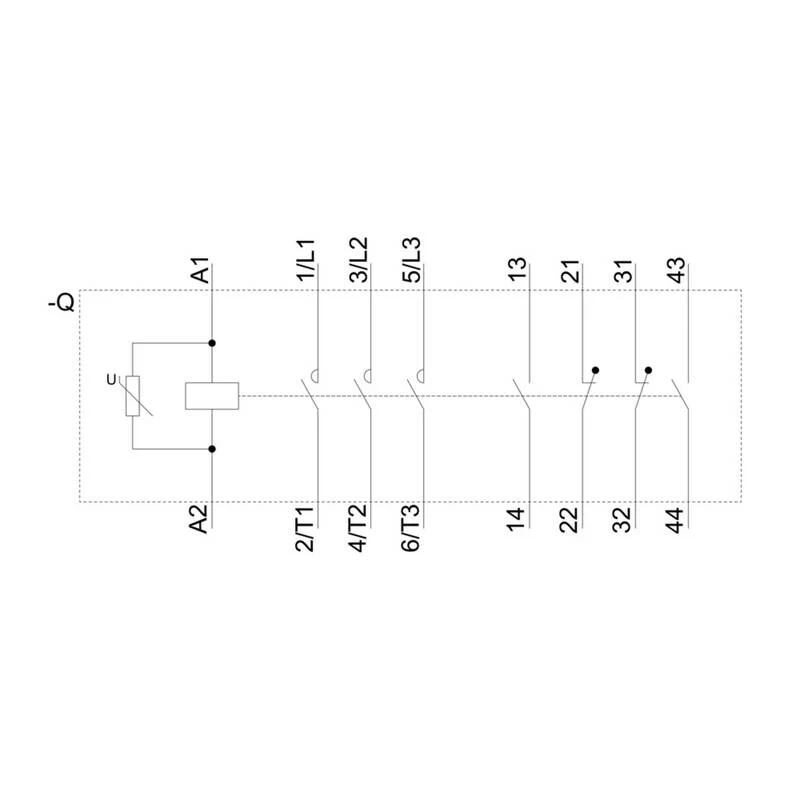 B-Ware Siemens Schütz 3RT1054-1AP36 3-polig 1000V AC 55kW 115A Schraubbefestigung 1 St.