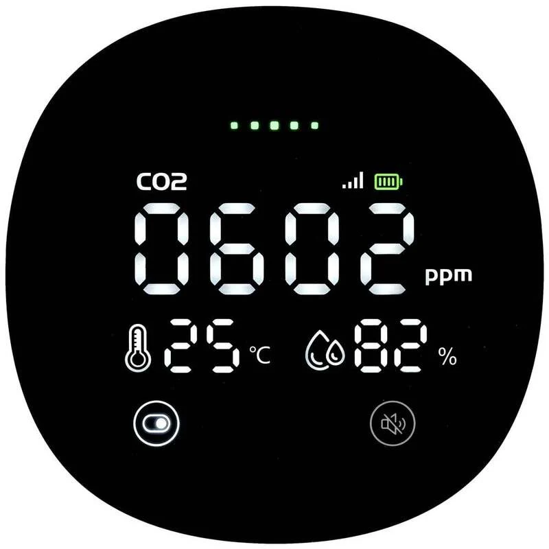 B-Ware Kohlendioxid Melder App Steuerung Thermometer Hydrometer Messgerät