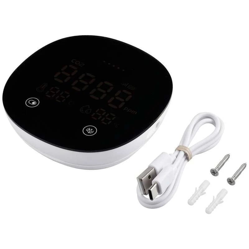 B-Ware Kohlendioxid Melder App Steuerung Thermometer Hydrometer Messgerät