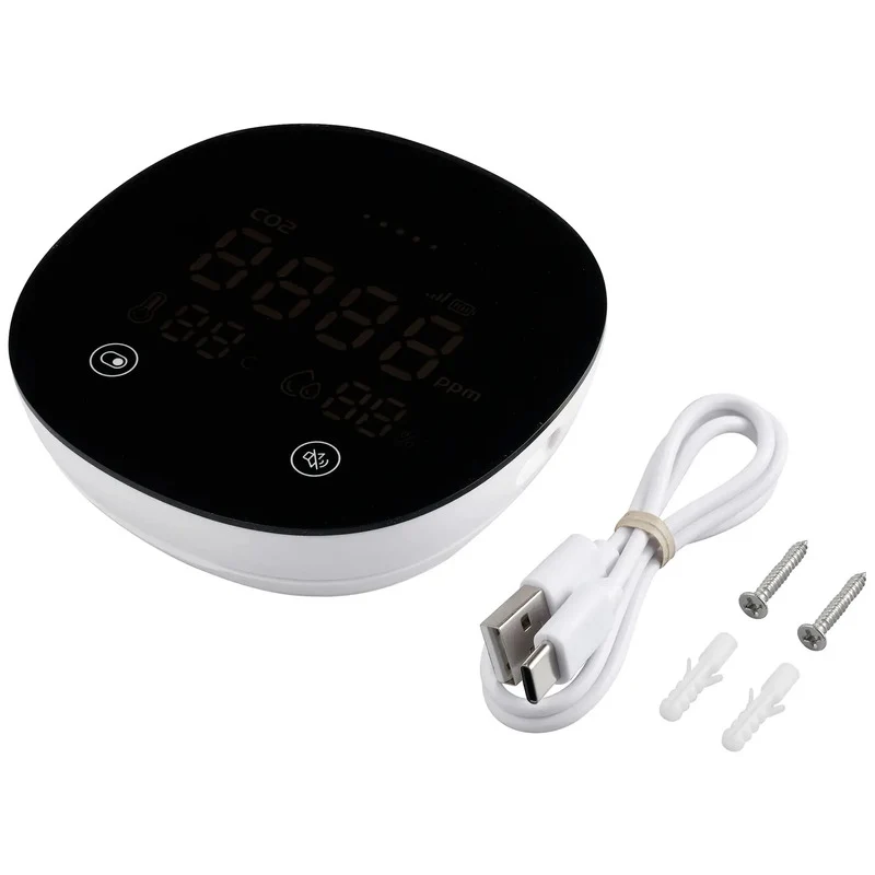 B-Ware Kohlendioxid Melder App Steuerung Thermometer Hydrometer Messgerät
