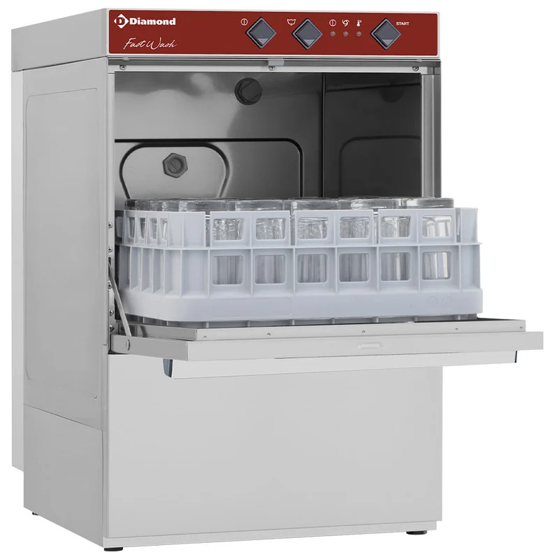 Professionelle Gläserspülmaschine , 400x400 Korb , Mit integriertem Wasserenthärter, DC402/6-A