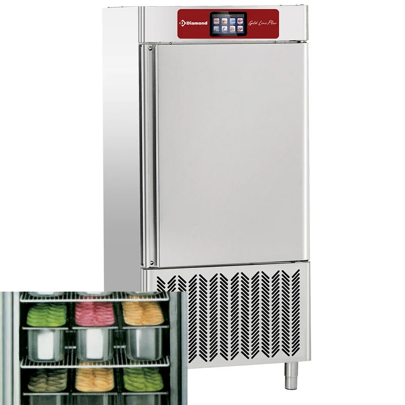 Schockfroster Set aus Edelstahl inkl. Untergestell, DBT101/TS_ST101/15X5