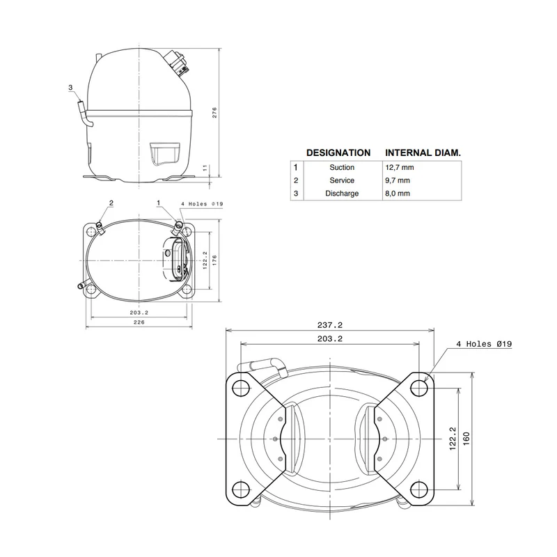 Kompressor MS34FB Cubigel Huayi