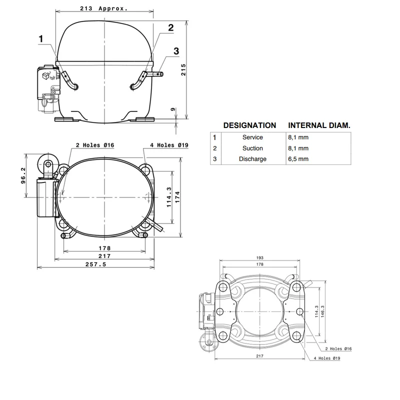 Kompressor GX18TB Cubigel Huayi
