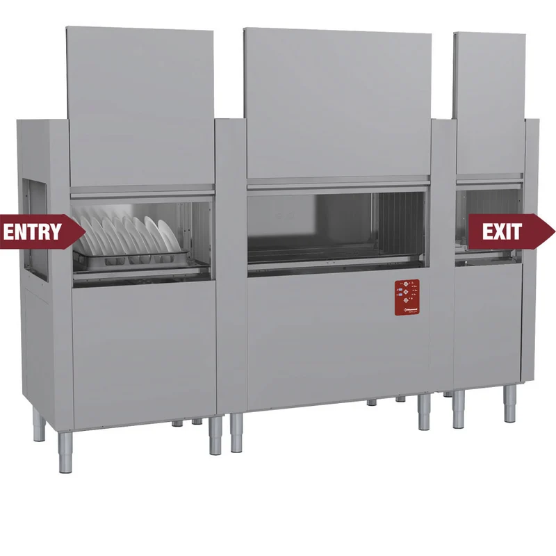 Korbtransportspülmaschine , 270 Körbe/h , 28,2 kW, DATIC37E/7-230/3-DX-