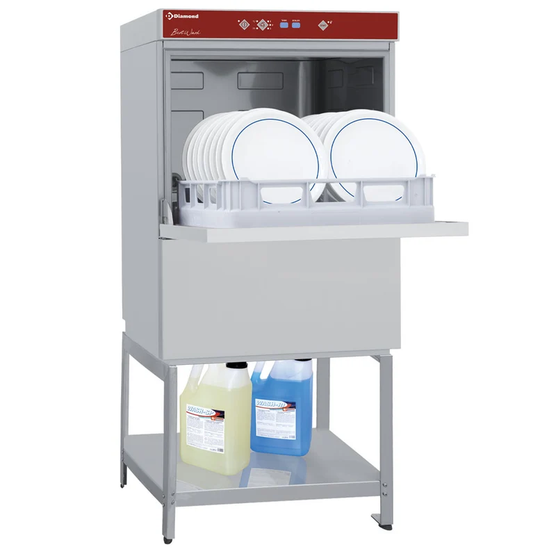 Professionelle Unterbau-Spülmaschine aus Edelstahl , 600 mm, D86/6_BD/F-S