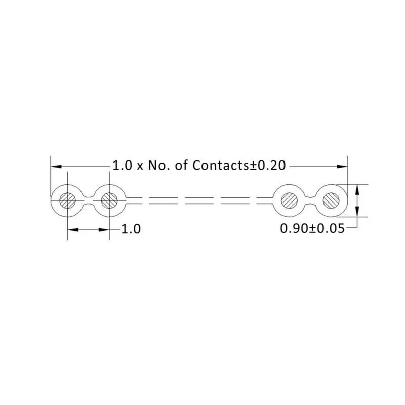 B-Ware Econ Connect Flachbandkabel Flachleitung 28 Awg26 Rm1 1mm 26x0.08mm² 30.5 M