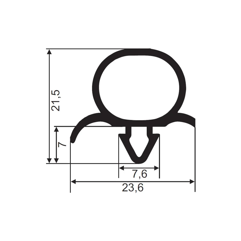 PVC-Dichtung FD192/1 Länge 2,5m