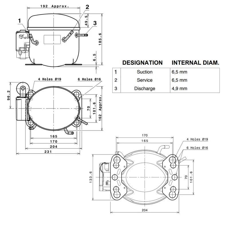 Kompressor ML80FB Cubigel Huayi
