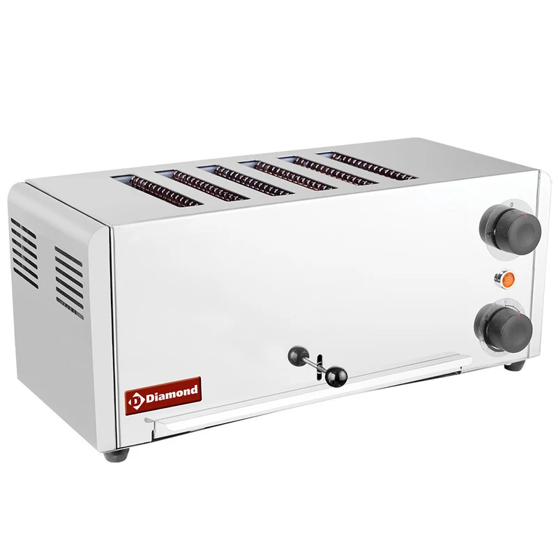 Profi Gastro Toaster , 6 Schlitze , Edelstahl, D6GP-XP