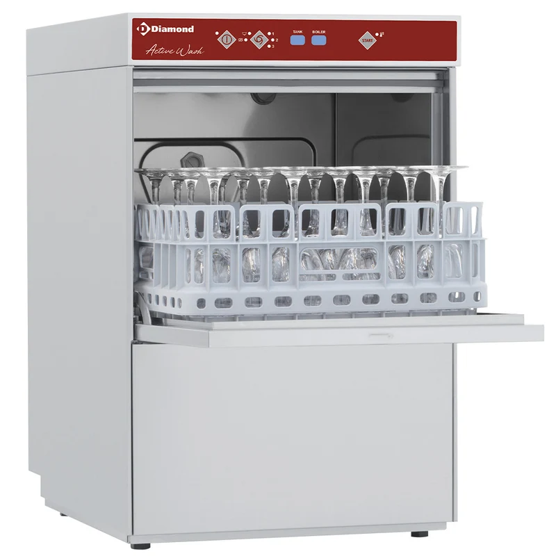 Gewerbespülmaschine mit Umkehrosmoseanlage im Komplettsystem, D281/6B_RS15/AT