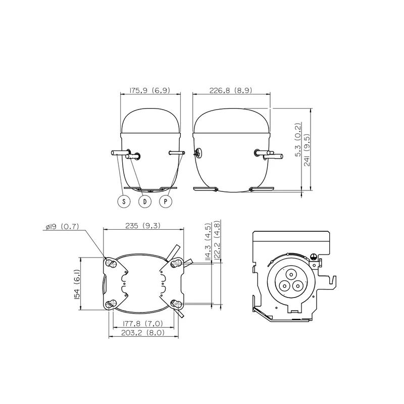 Kompressor NTX2211U Embraco