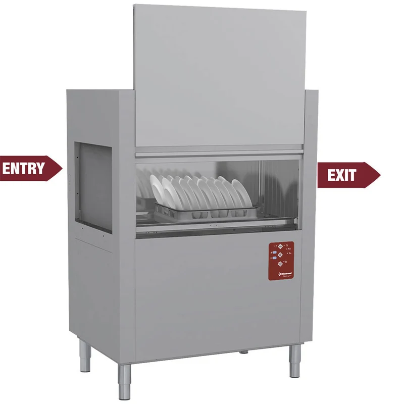 Professionelle Korbtransportspülmaschine , bis 120 Körbe/Std., D117E/7