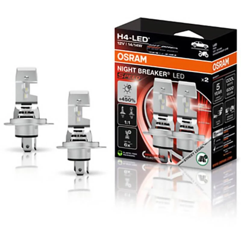 B-Ware OSRAM Leuchtmittel Lampe H4 LED NIGHT BREAKER SPEED Kaltweiß 64193DWNBSP-2HB