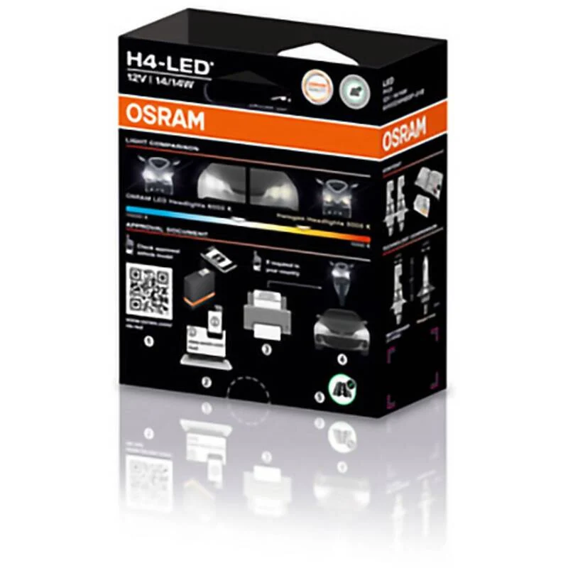 B-Ware OSRAM Leuchtmittel Lampe H4 LED NIGHT BREAKER SPEED Kaltweiß 64193DWNBSP-2HB