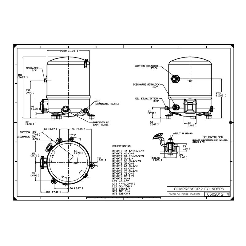 NTZ108 Danfoss Maneurop