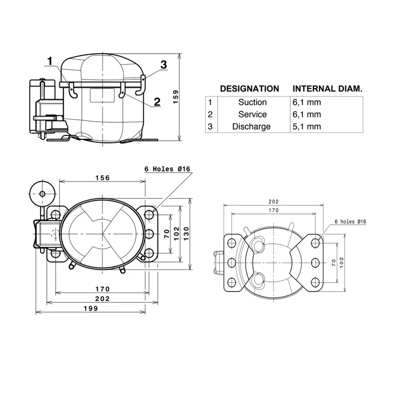 Kompressor B35GL Cubigel Huayi