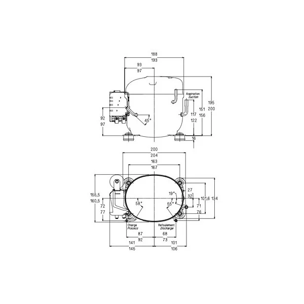 Kompressor AE4440Y-GS Tecumseh