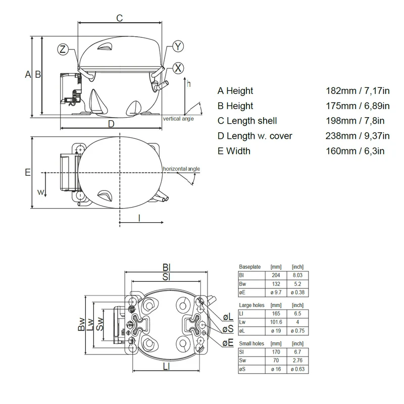 Kompressor KLF7.7CND Secop