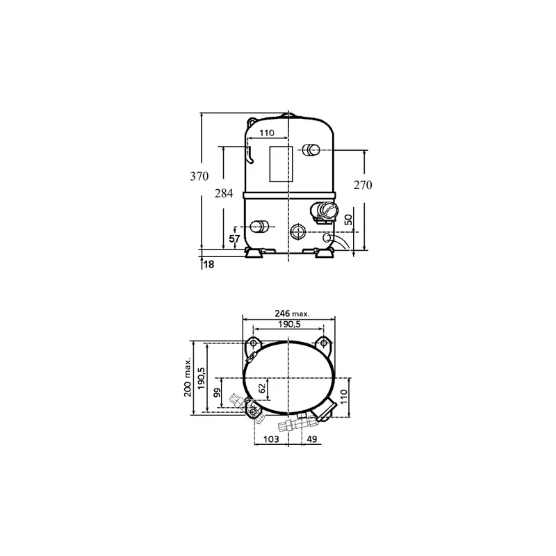 Kompressor FH2511Z-XC Tecumseh