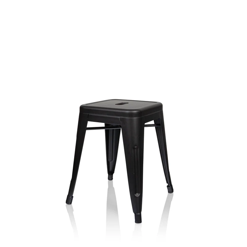 B-Ware Hjh Office Hocker Sitzgelegenheit Vantaggio Metall Bistrohocker Schwarz Matt