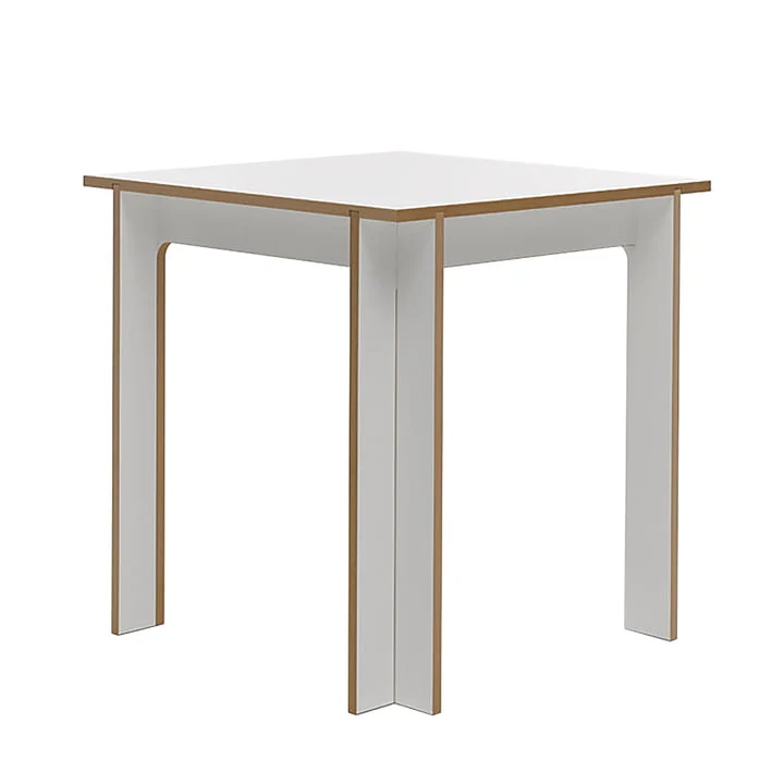 B-Ware Tojo Tisch Esstisch Küchentisch Designertisch Designer 75x75 Cm Weiß Mdf 20,5 Kg