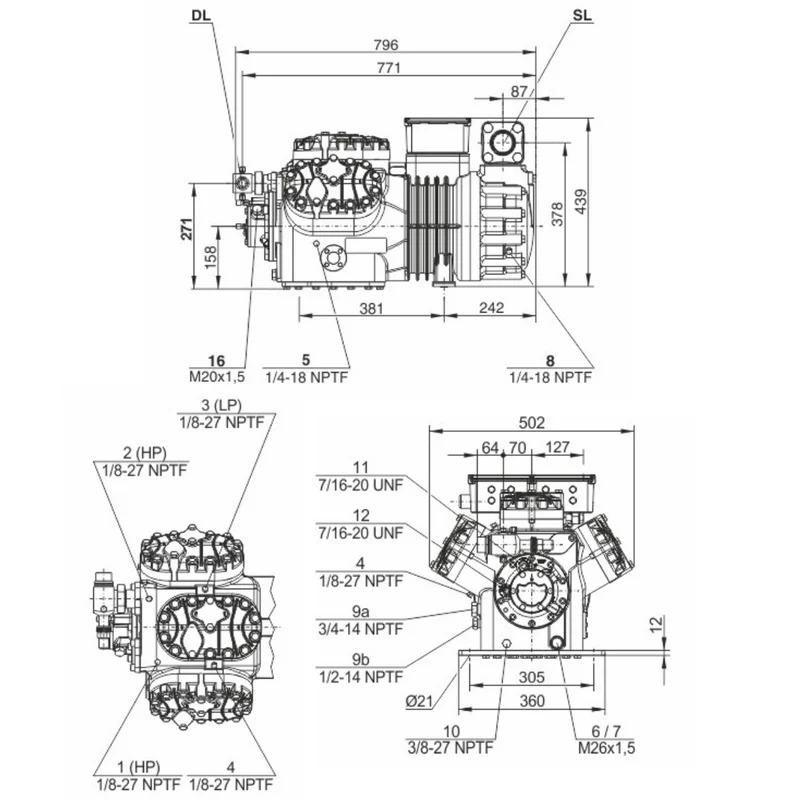 Kompressor 6JE-33Y-40P Bitzer