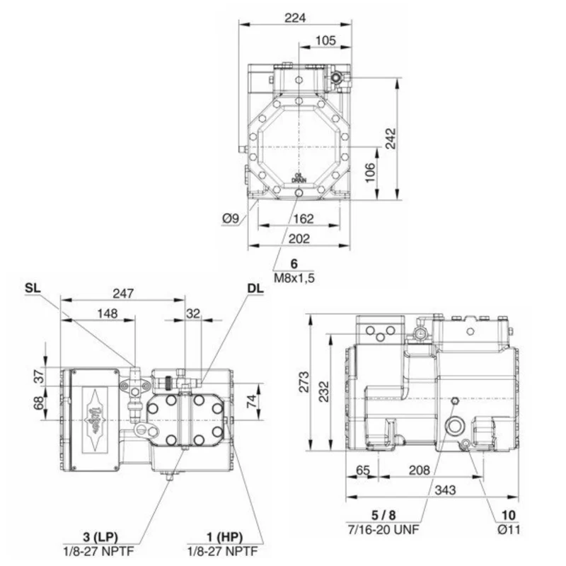 Kompressor 2JES-07Y-40S Bitzer