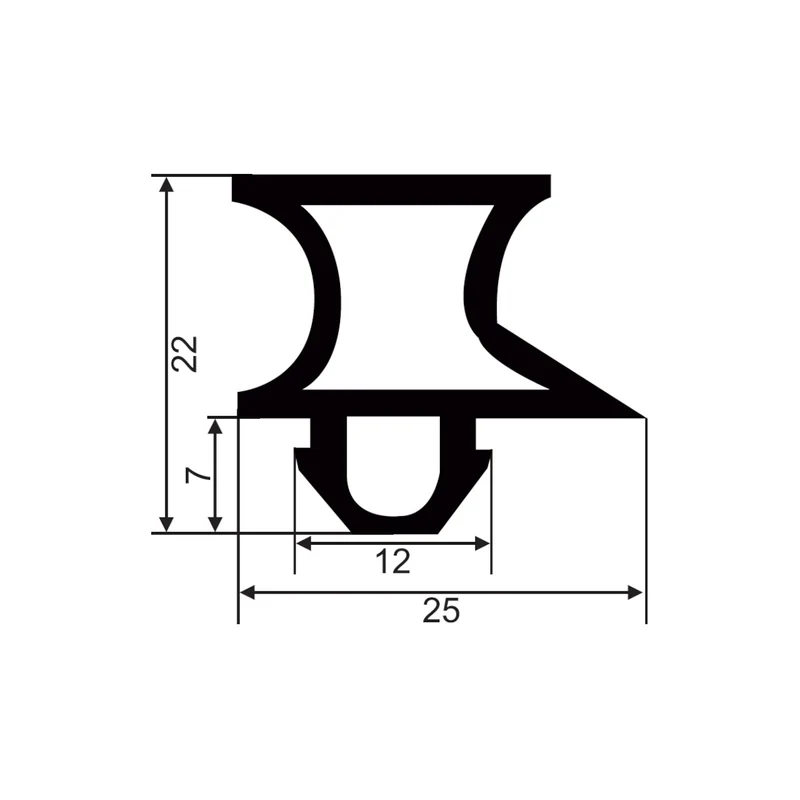 PVC-Dichtung FD172A Länge 2,1m