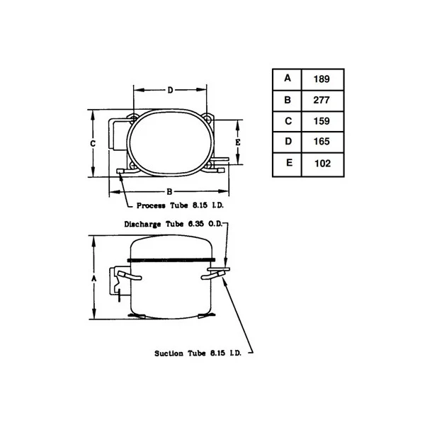 Kompressor AE4430Y GS Tecumseh