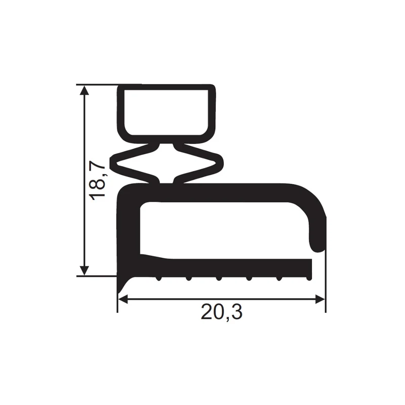 Magnetdichtung FD106 | Rahmen
