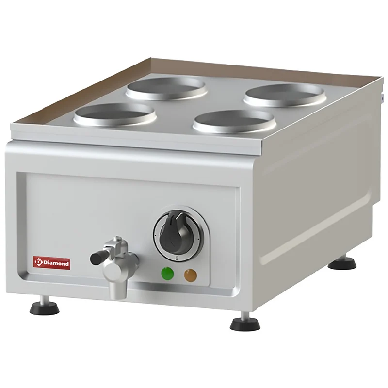 Profi Dim Sum Dämpfer elektrisch , 6 kW Tischgerät , Edelstahl, CEV5/4-13