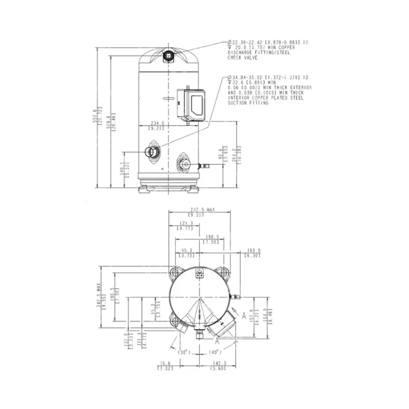 Kompressor ZR19M3E-TWD-961 Copeland