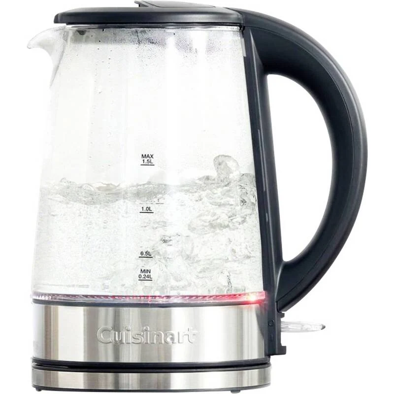 B-Ware Cuisinart Wasserkocher Teekocher Glasklar 1,5l Kocher für heiße Getränke Küche