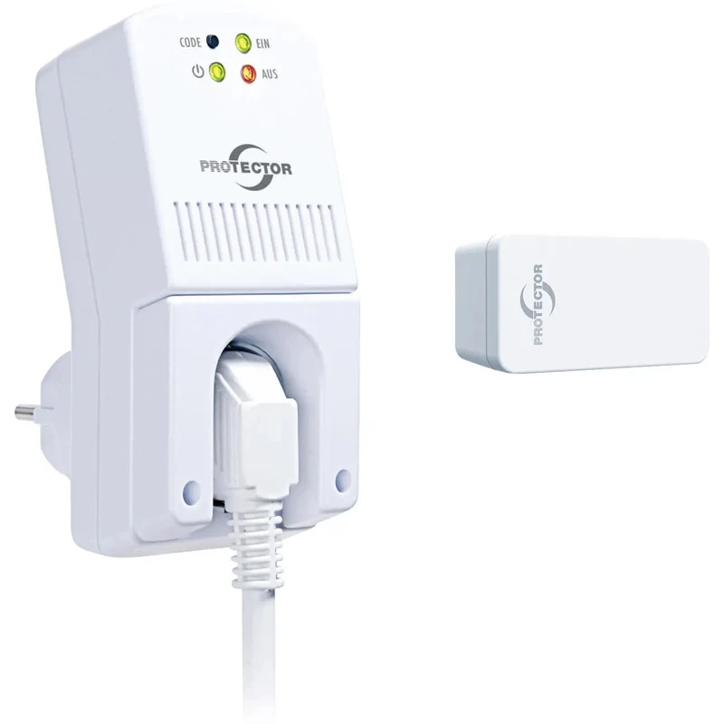 B-Ware Protector Funk Abluftsteuerung Fensterkontaktschalter ASK 5020 Weiß batterielos
