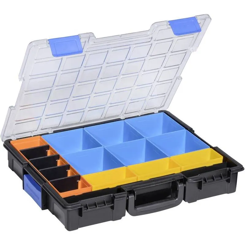 B-Ware Alli Kleinteilekoff Sortimentskoffer Euro Plus Pro K44/15 Koffer 15 Fächer