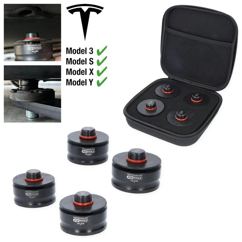 B-Ware KS Tools 1600460 Wagenheberaufnahme Satz Hebewerkzeug Auto Gummi Einsatz
