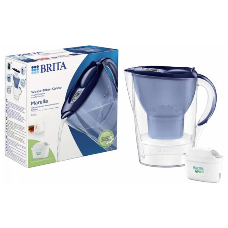 4x B-Ware Brita Marella blue Maxtra Pro Wassersparfilter 2.4l Kunststoff kompakt