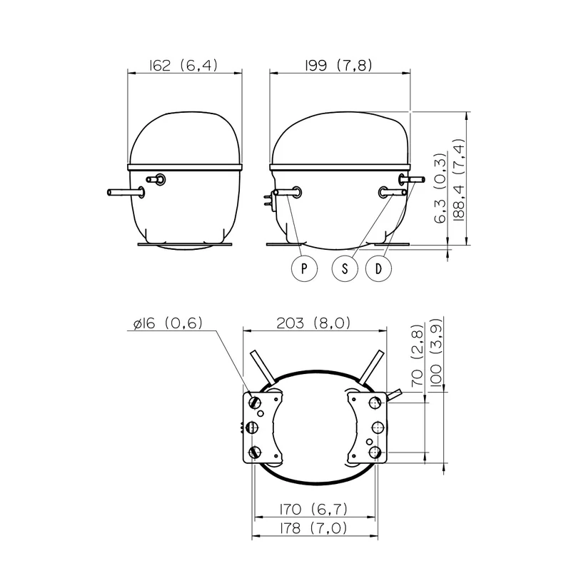 Kompressor NEK6181GK Embraco
