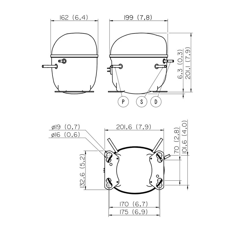 Kompressor NEK2134GK Embraco