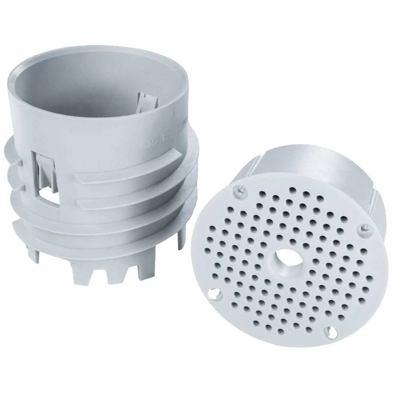 3x B-Ware Kopos Montageplatte Ø73mm x 80mm hellgrau flammwidrig 850°C robust 1 Set